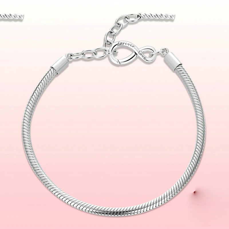 Sterling Silver Infinity Bracelet – Elegant Fashion Jewelry for Women