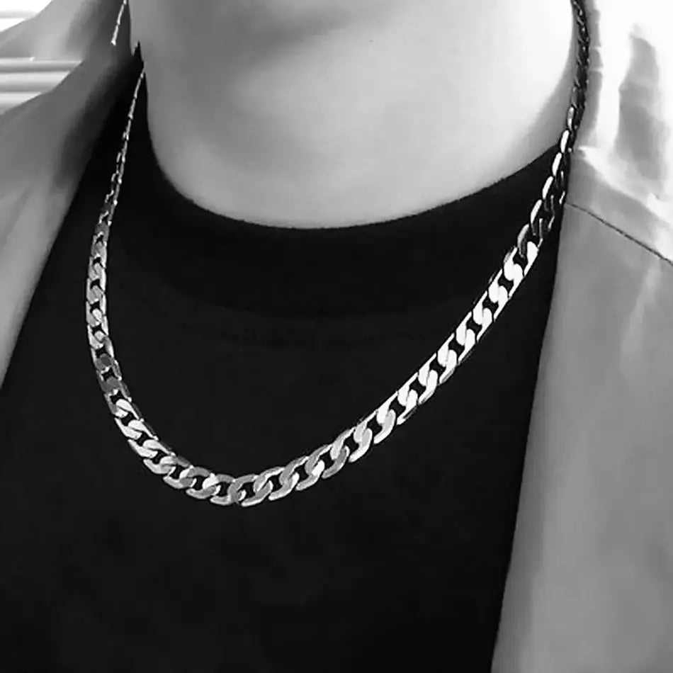 Sterling Silver Chain Necklace for Men & Women – Classic Jewelry Gift