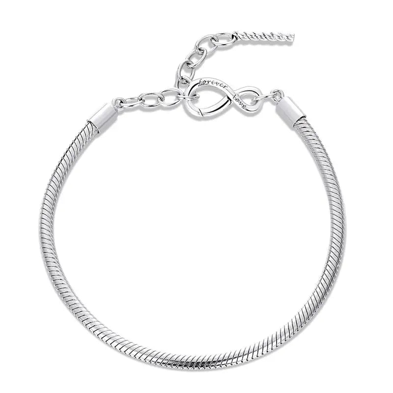 Sterling Silver Infinity Bracelet – Elegant Fashion Jewelry for Women