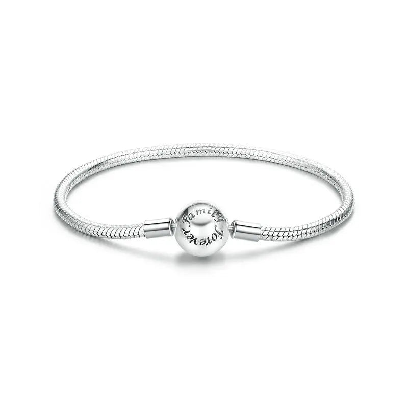 Sterling Silver Forever Love Pave Zircon Bracelet for Women
