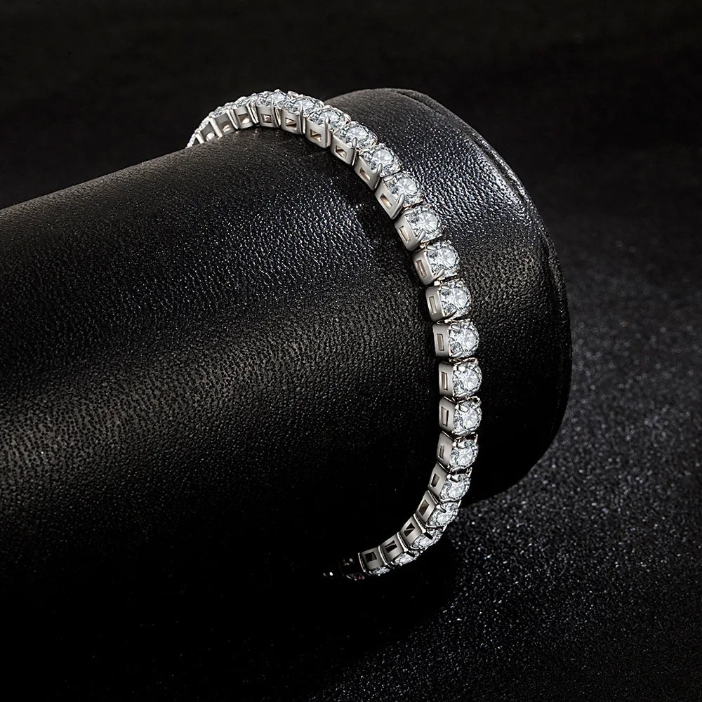 Lihong Sterling Silver Zirconia Tennis Bracelet for Women