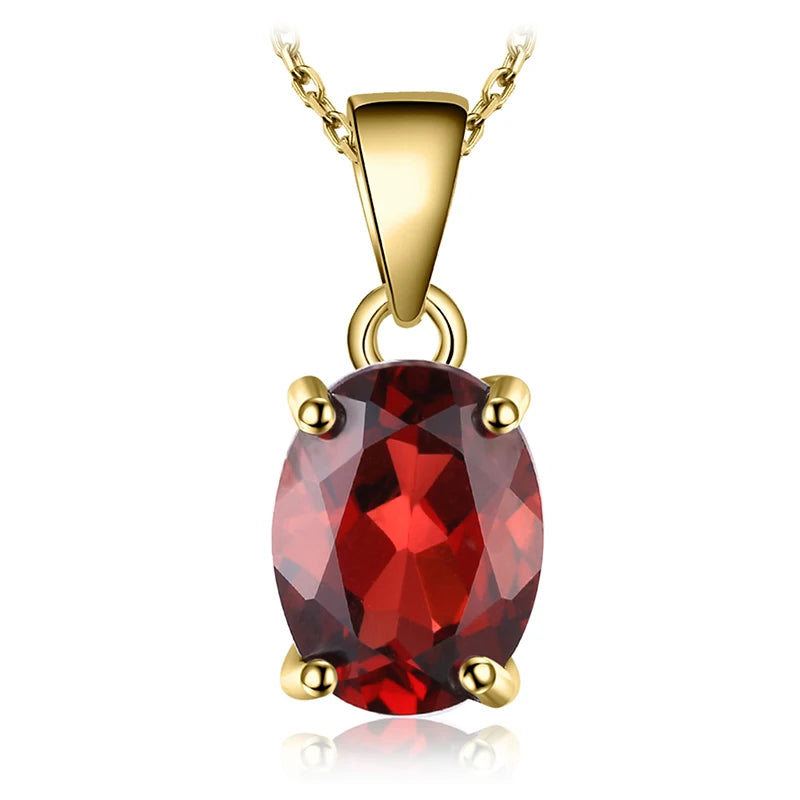Multi-Gemstone Sterling Silver Pendant Necklace