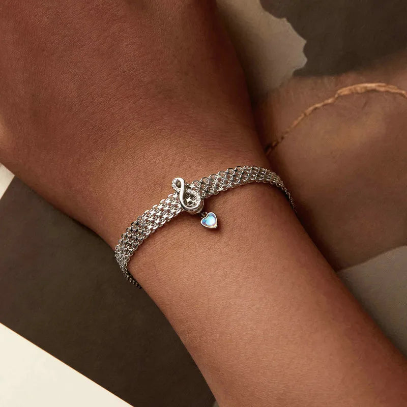 Sterling Silver Infinity Bracelet – Elegant Fashion Jewelry for Women