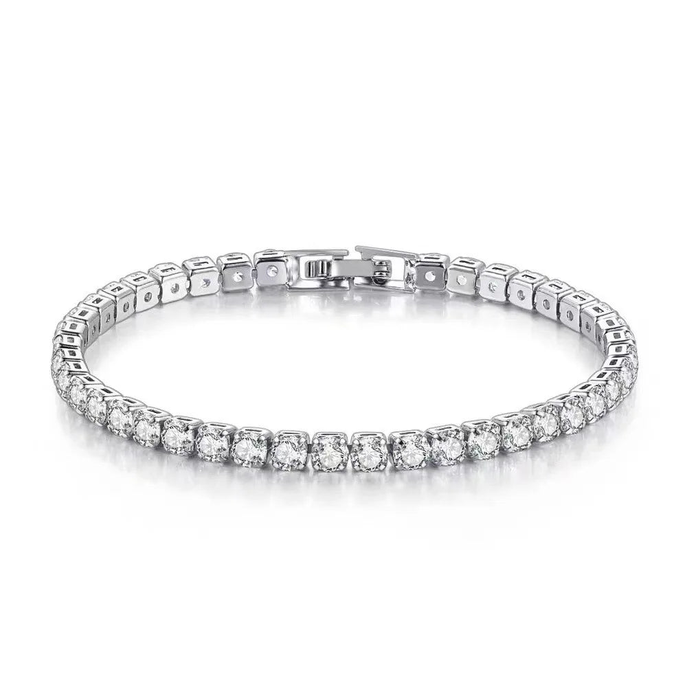 Lihong Sterling Silver Zirconia Tennis Bracelet for Women