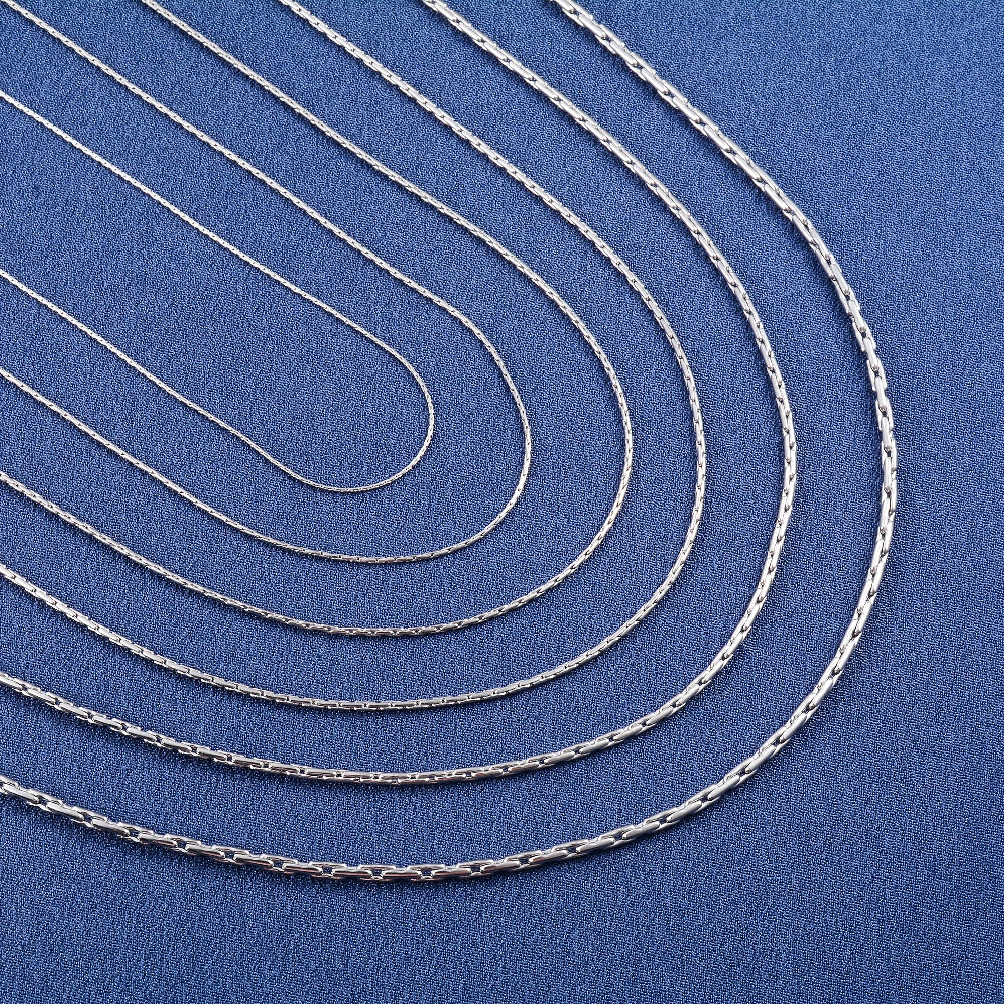 Stainless Steel Thin Cable Chain Necklace – Silver Choker for Men and Women