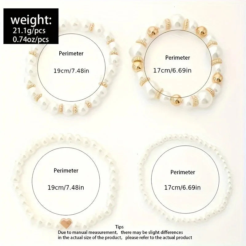 Timeless Romance Pearl Layering Bracelet Collection