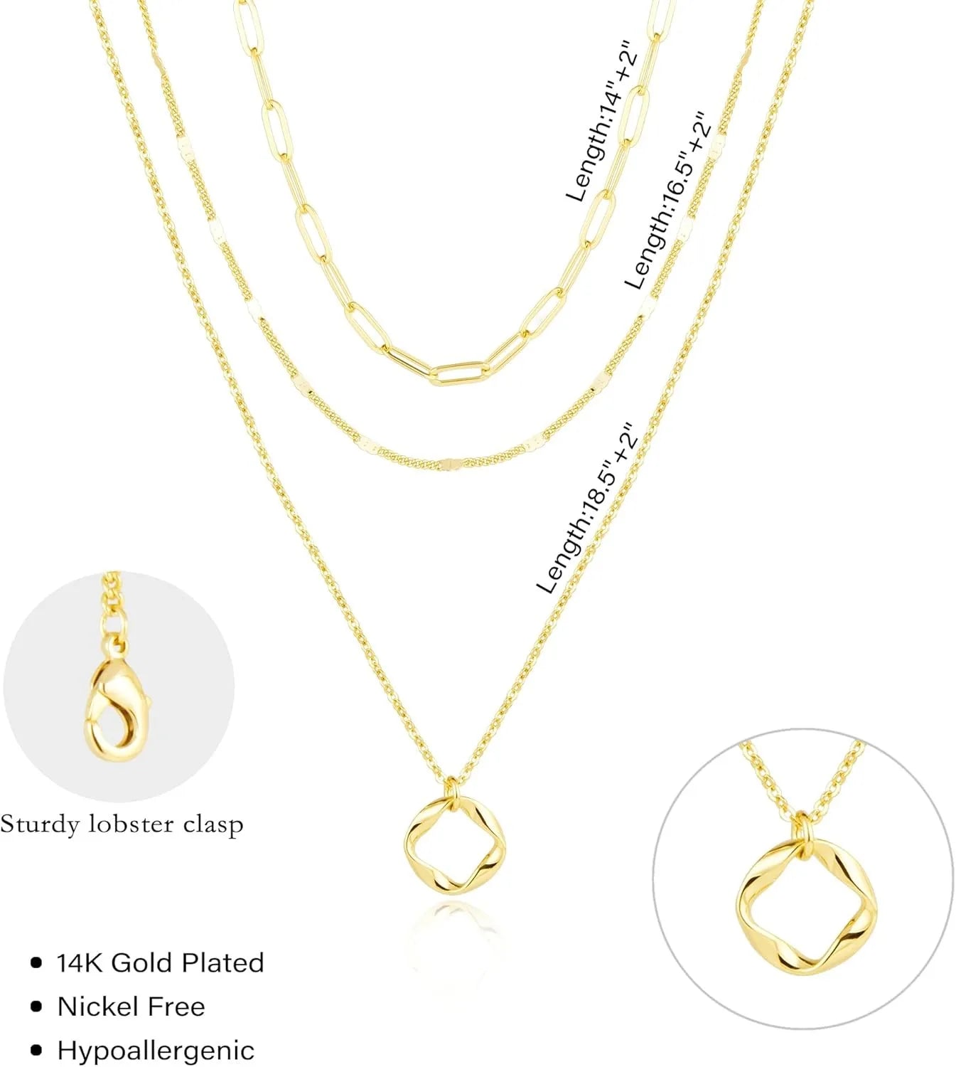 Layered Gold & Silver Necklaces – Stackable Chains for Women