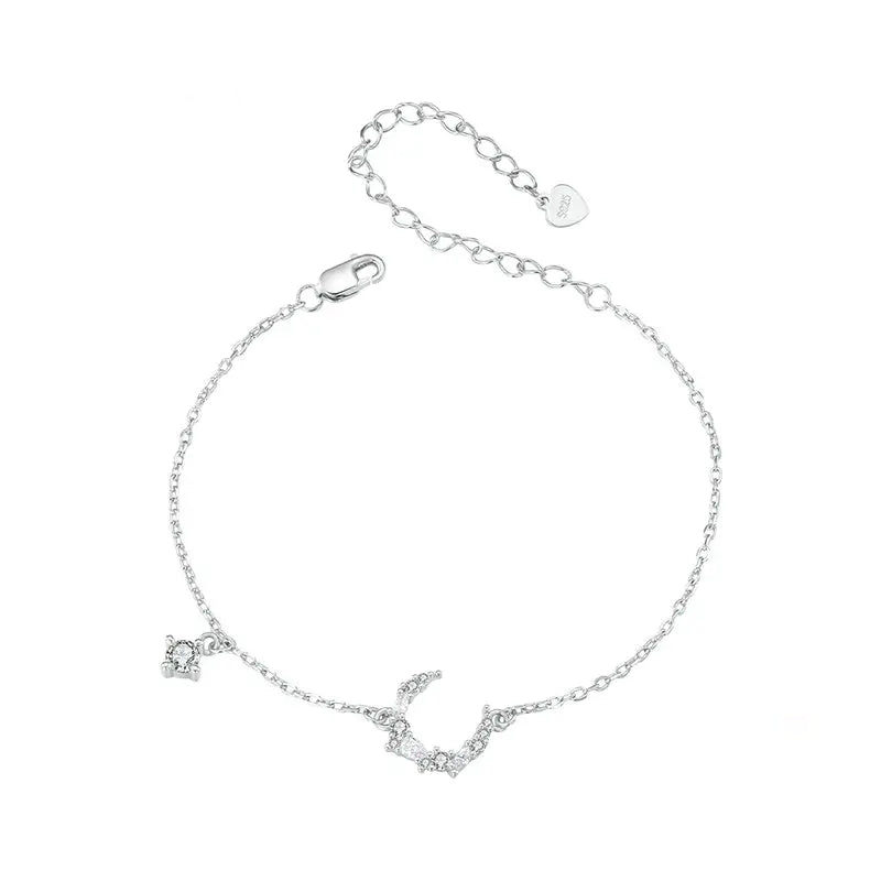 Sterling Silver Moonlight Bracelet for Women – Wedding & Birthday Gift