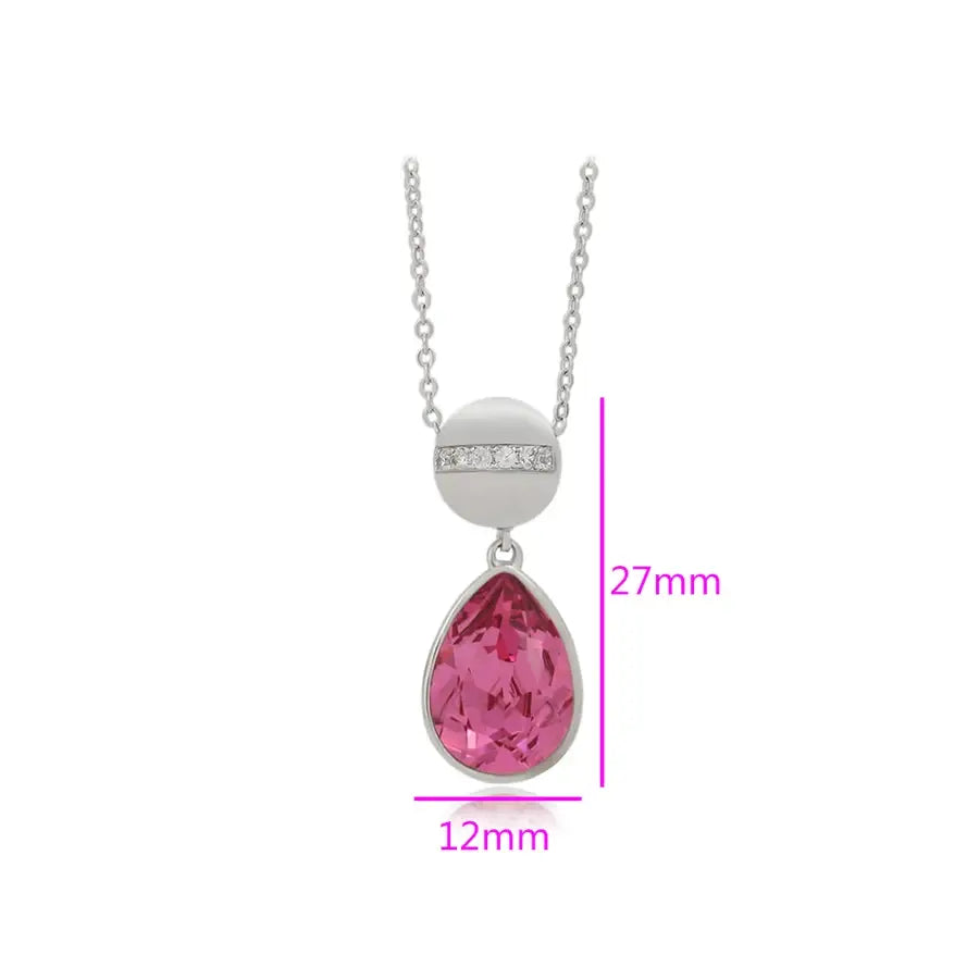 Water Drop Crystal Necklace – Elegant New Arrival for Women