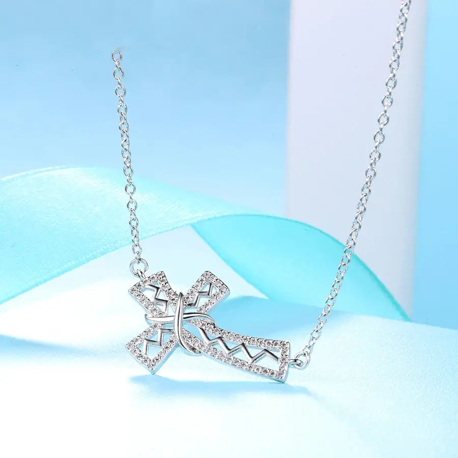 Women’s Cross Pendant with CZ – Christmas Gift