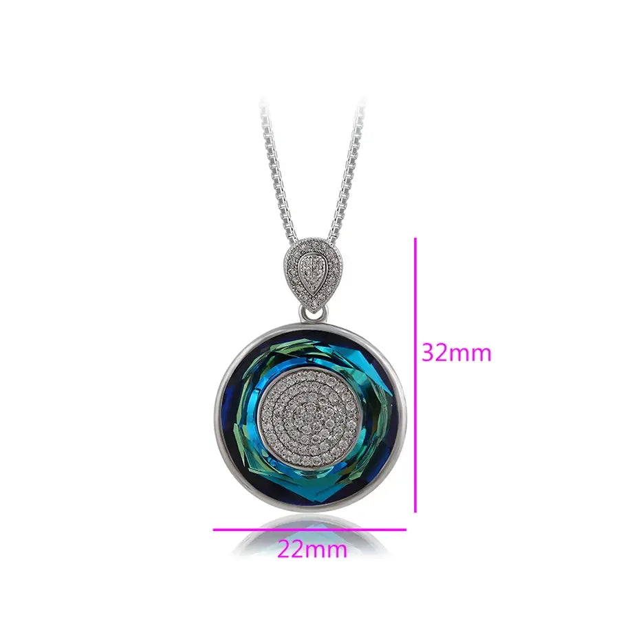 Women's Crystal Pendant Necklace – Fashion Jewelry Gift