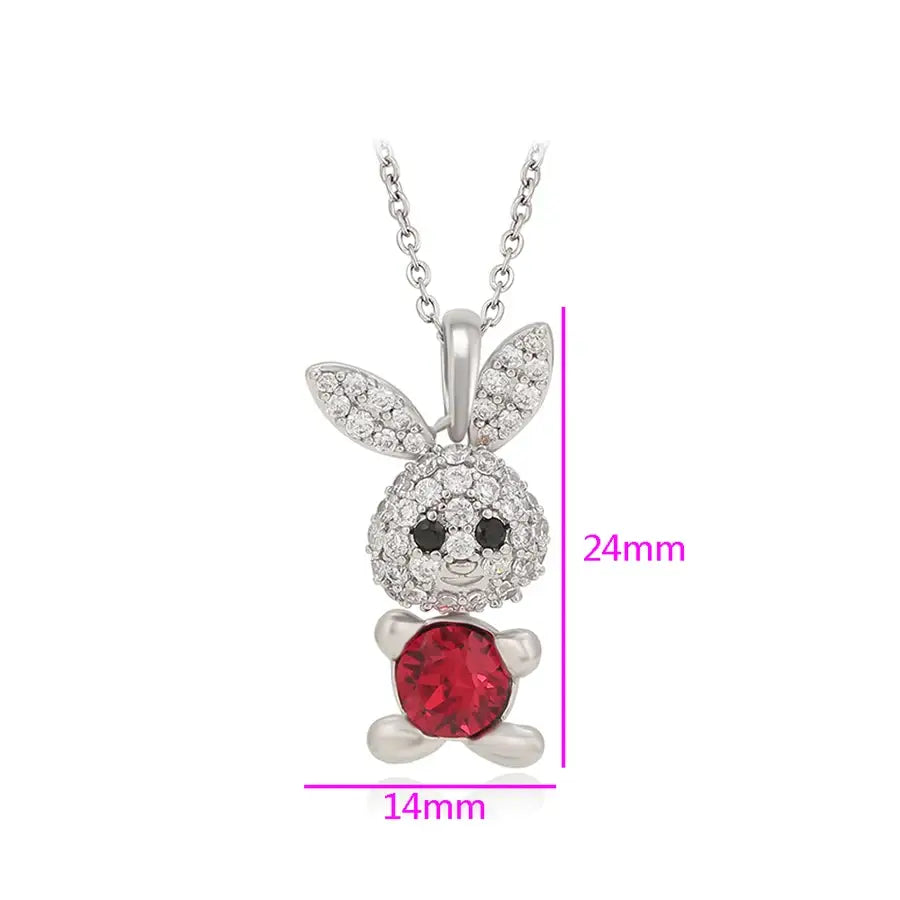 Animal Crystal Pendant Necklace for Women