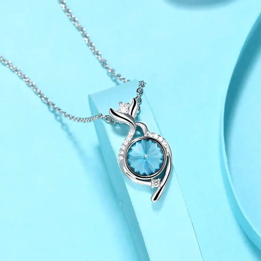 Classic Crystal Pendant Necklace for Women – Birthday Gift