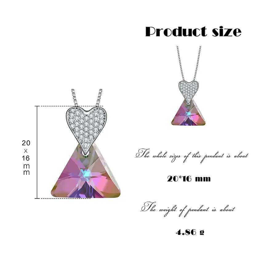Crystal Pendant Necklace – Women's Fashion Jewelry Gift