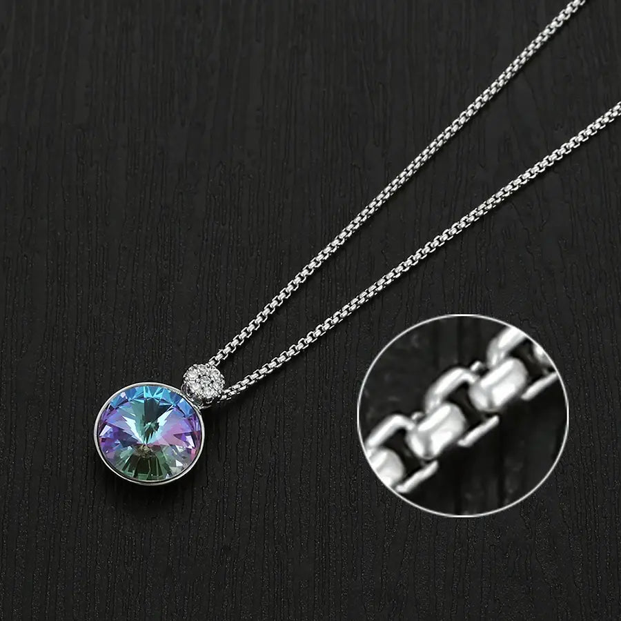 Crystal Pendant Necklace for Women – Elegant Birthday Gift Jewelry