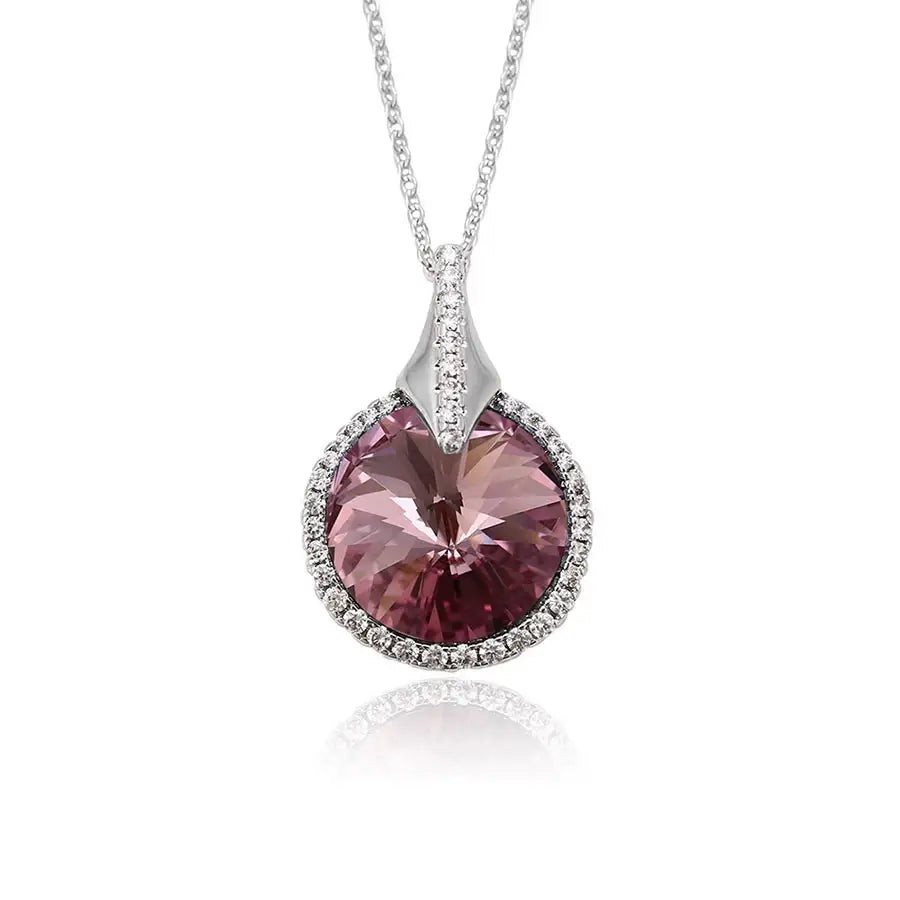 Elegant Crystal Charm Necklace – Stylish Family Gift