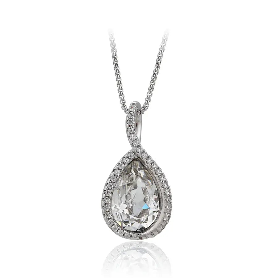 Elegant European Crystal Pendant Necklace for Women