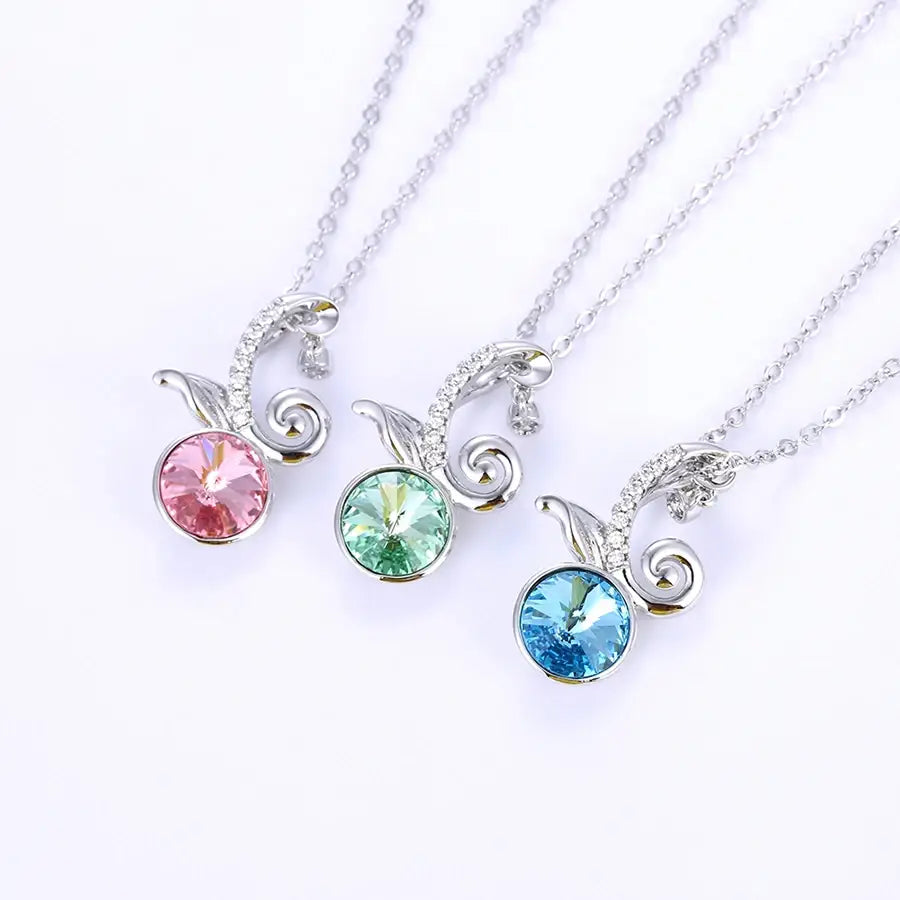 Elegant Korean Crystal Necklace – Bridal Wedding Gift