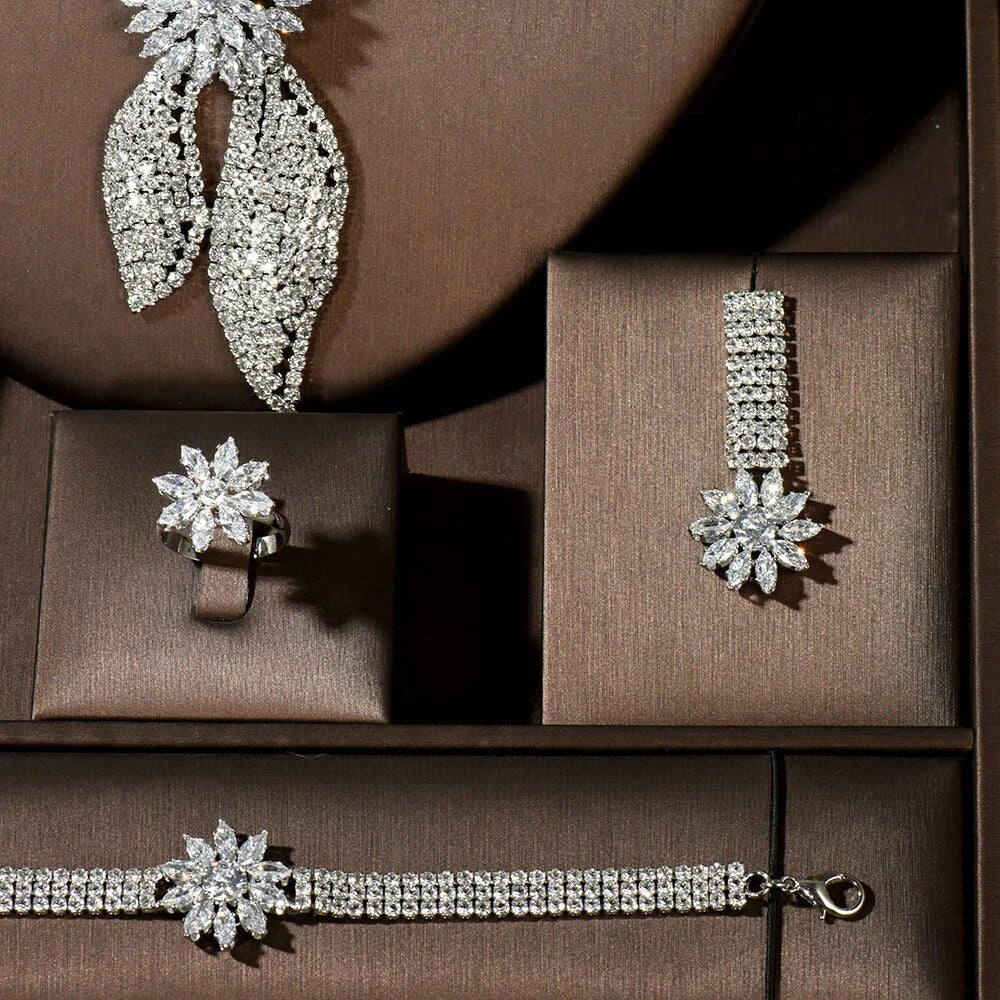 Luxury Bridal Party Wedding Necklace Set