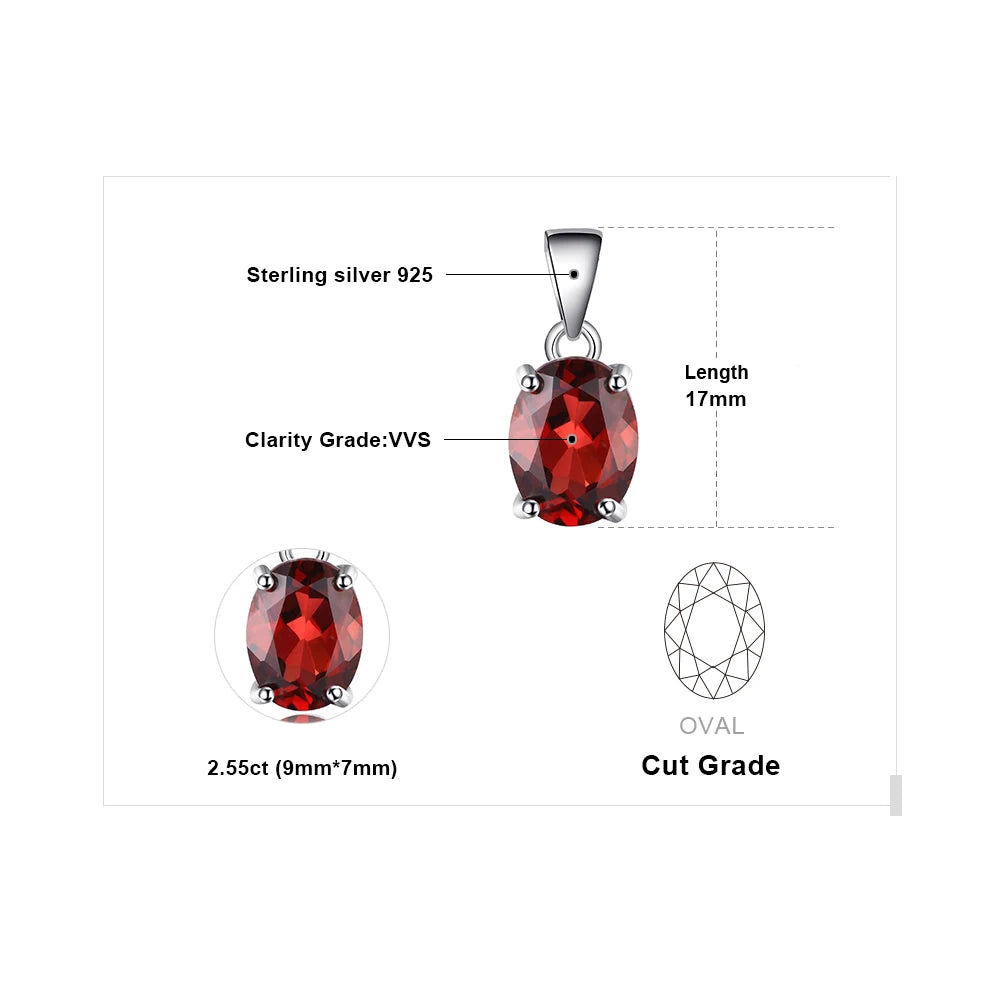 Multi-Gemstone Sterling Silver Pendant Necklace