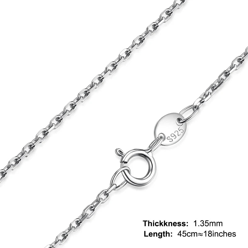 Sterling Silver Women’s Chain Necklace – Ingot & Twist Styles
