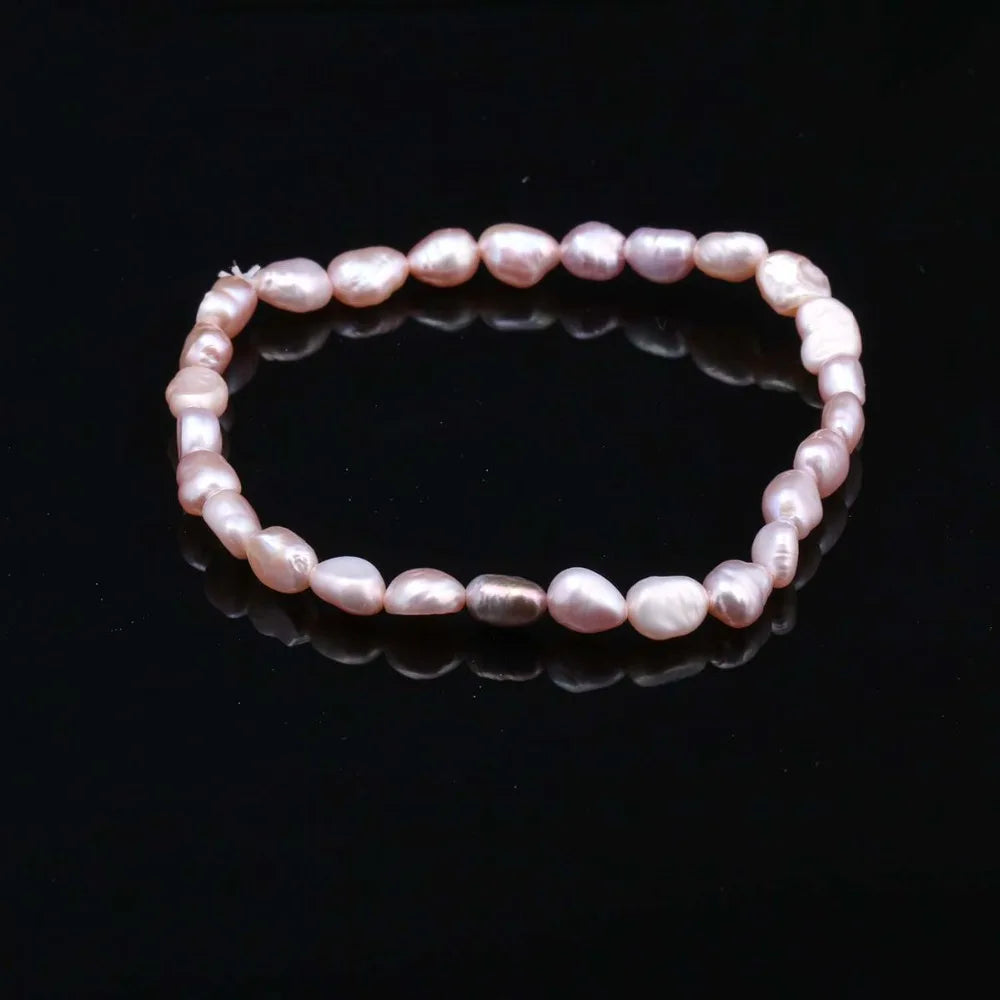 Elegant Natural Freshwater Pearl Stretch Bracelet for Women