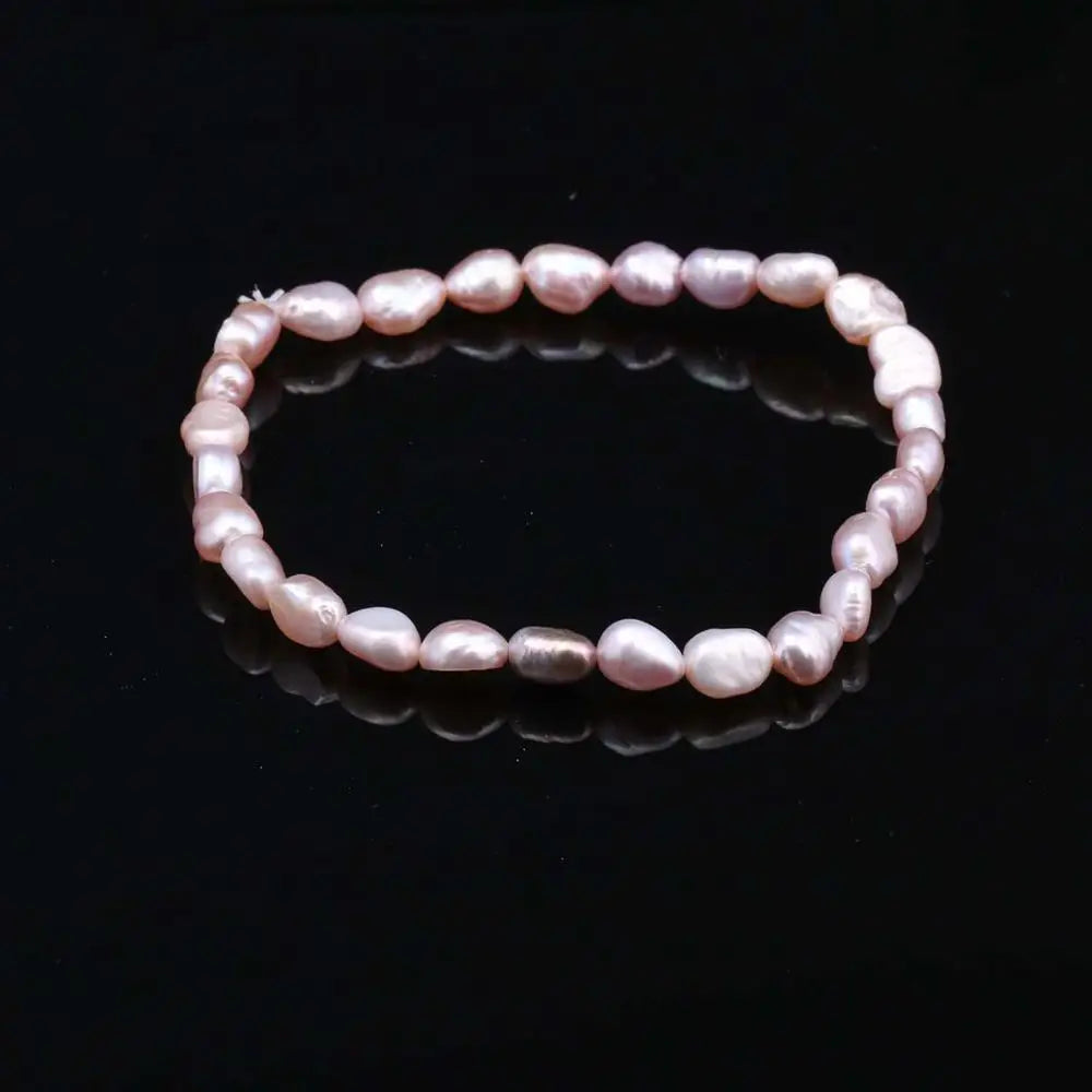 Elegant Natural Freshwater Pearl Stretch Bracelet for Women