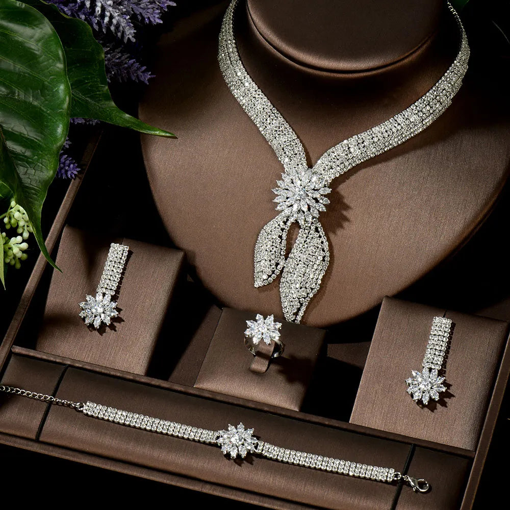 Luxury Bridal Party Wedding Necklace Set