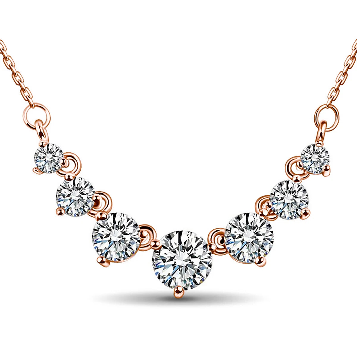 Halo Moissanite Silver Necklace – Certified Diamond-Like Pendant