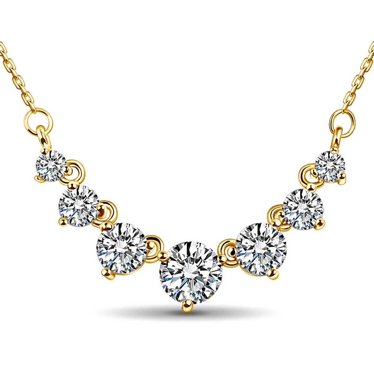 Halo Moissanite Silver Necklace – Certified Diamond-Like Pendant