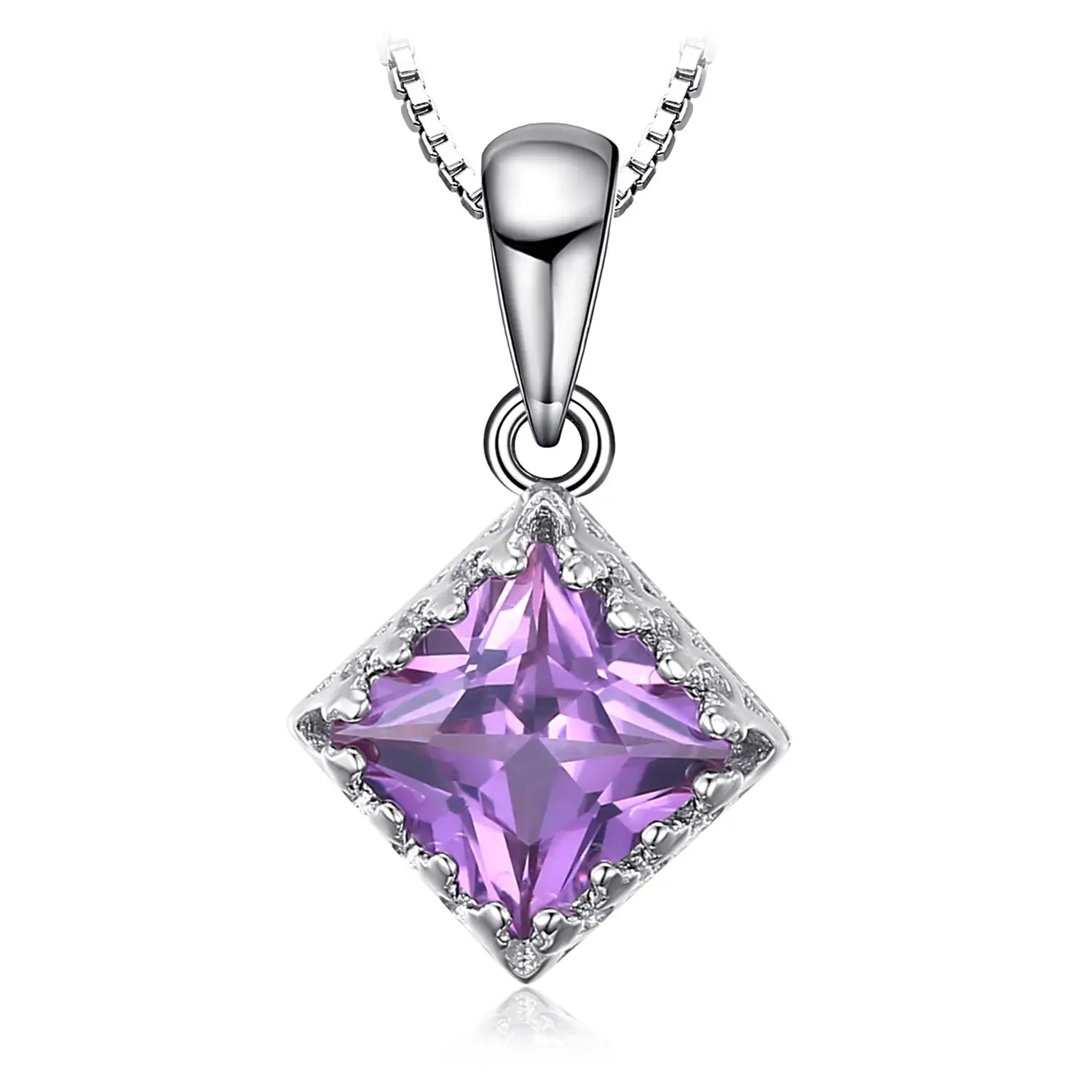 Alexandrite Sapphire Sterling Silver Pendant – Women’s Necklace