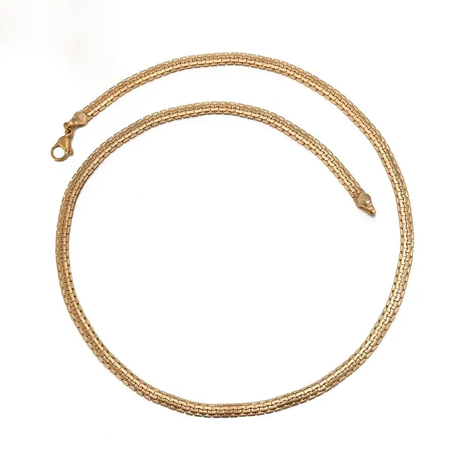 Simple 50cm Snake Chain Necklace – Unisex Copper Alloy Charm