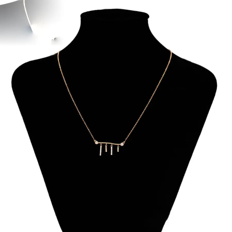 Gold-Tone Pendant Necklace – Women's Party Gift
