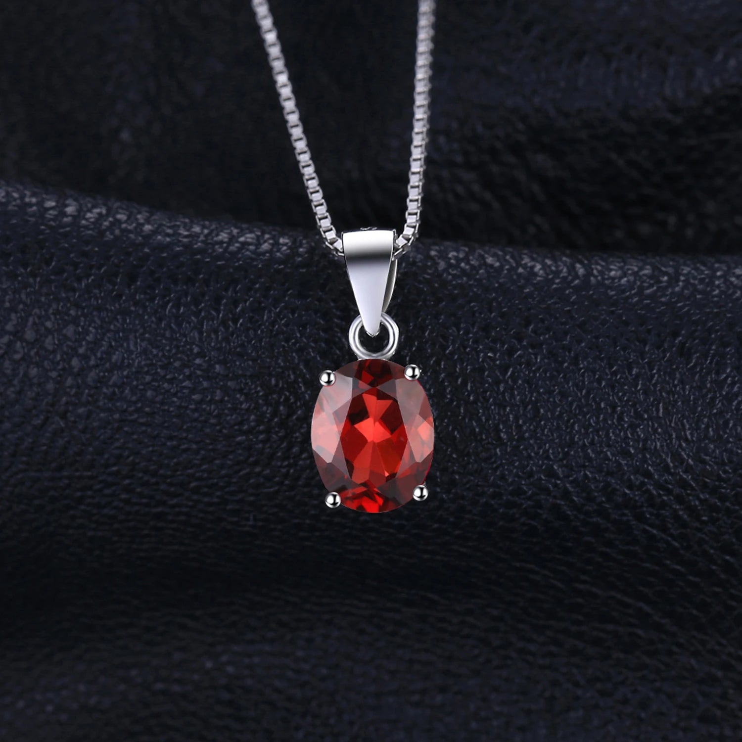 Multi-Gemstone Sterling Silver Pendant Necklace
