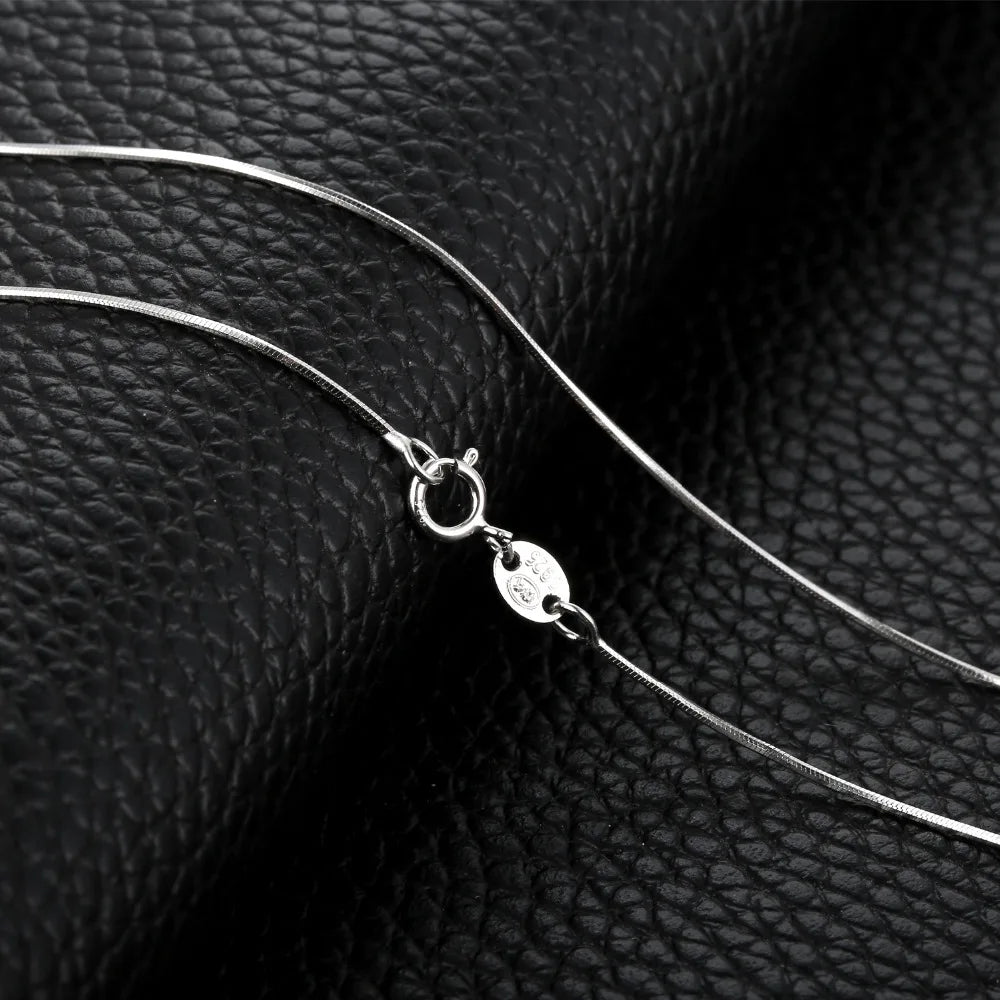 Sterling Silver Necklace – Twisted, Belcher, Snake, Singapore Chains