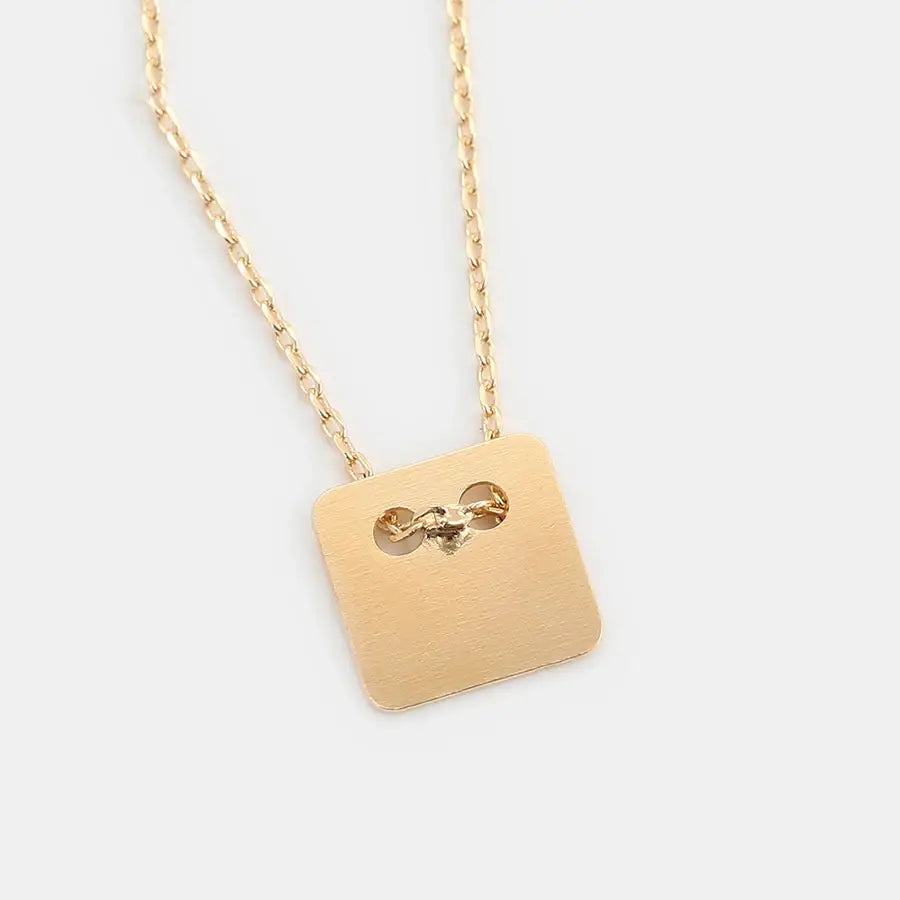 Chic Square Pendant Necklace – Party Jewelry for Women
