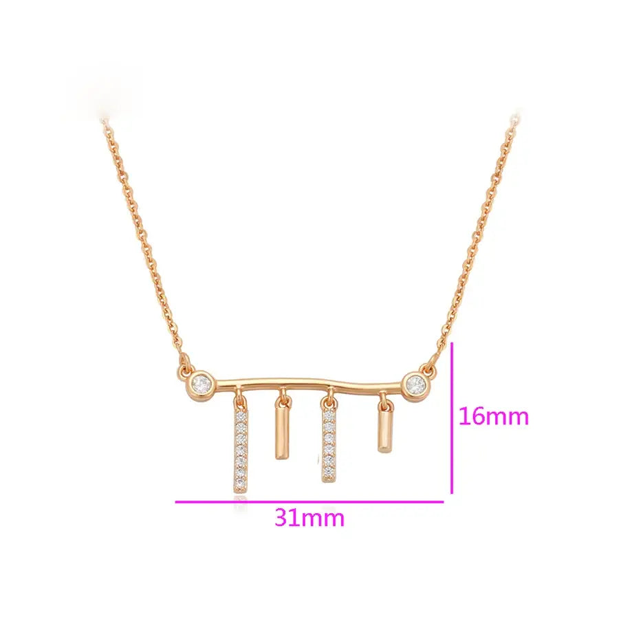 Gold-Tone Pendant Necklace – Women's Party Gift