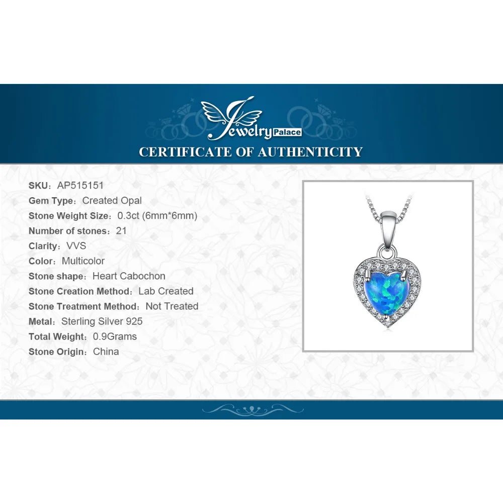 Heart Pendant Necklace – Sterling Silver, Women’s Fashion Jewelry