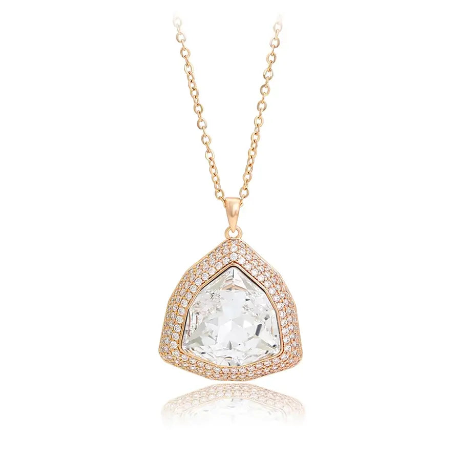 Jewelry Fashion Luxury Style Crystal Pendant Necklace with Gold Color