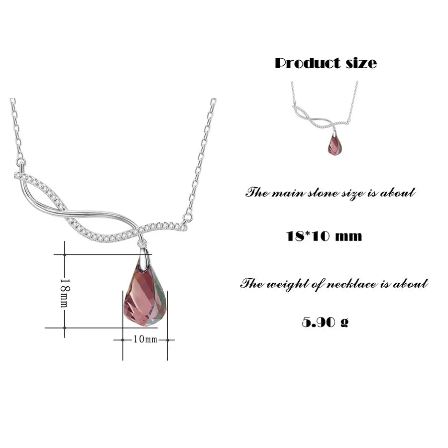 Lovely Crystal Necklace – Fashion Jewelry Gift for Family Birthdays