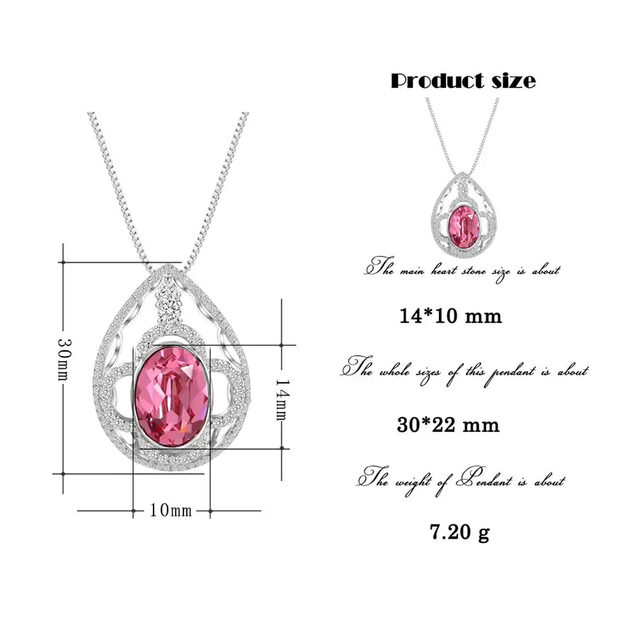 Luxury Crystal Necklace for Women & Girls – Wedding & Party Gift