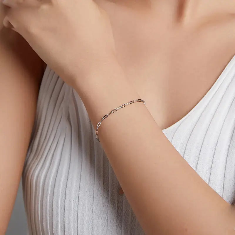 Minimalist 925 Silver Summer Fresh Bracelet for Women