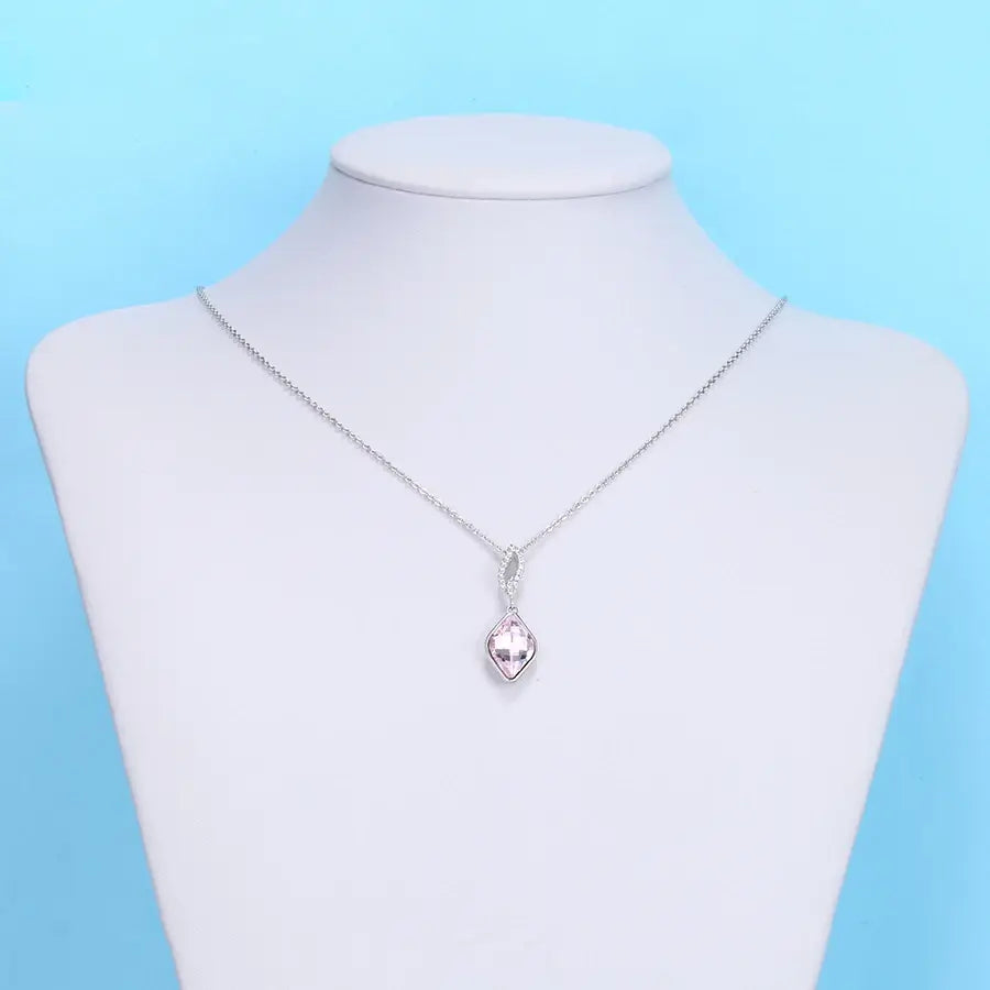 Modern Women Crystals Necklace for Party Anniversary Gift