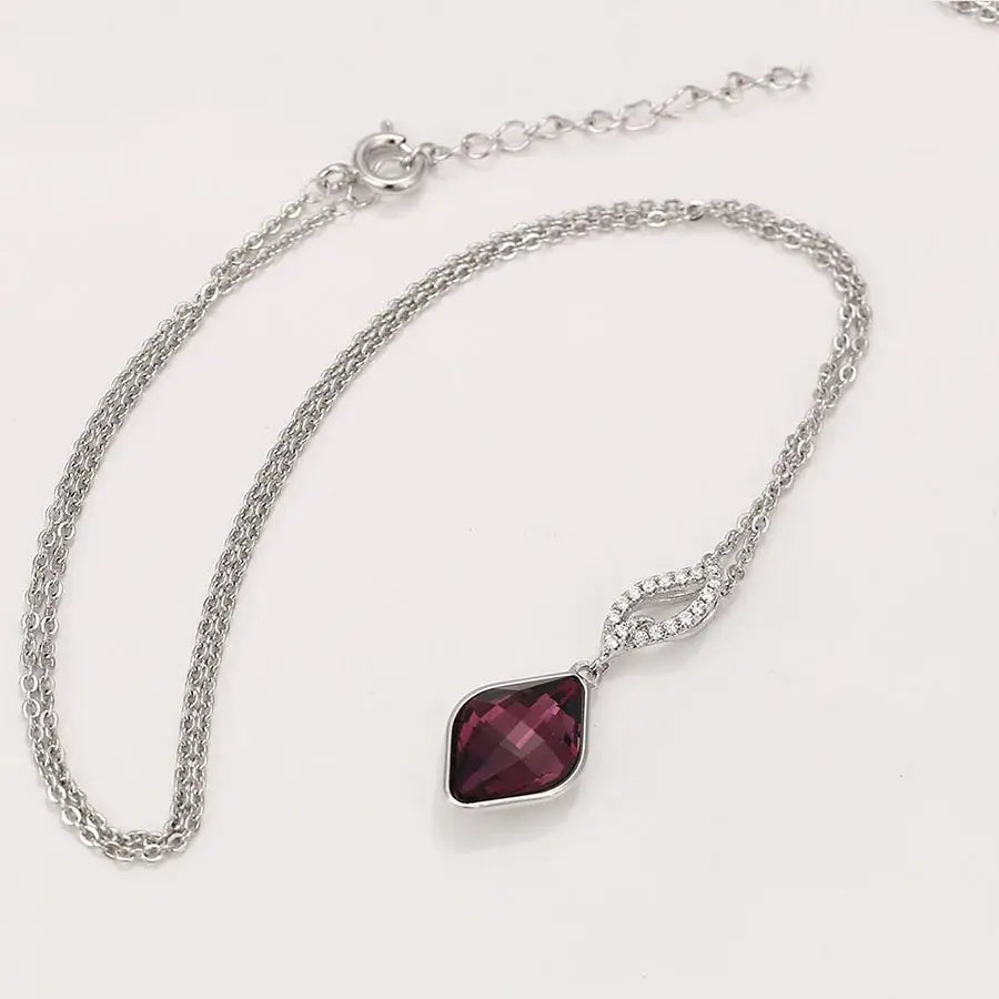 Modern Women Crystals Necklace for Party Anniversary Gift