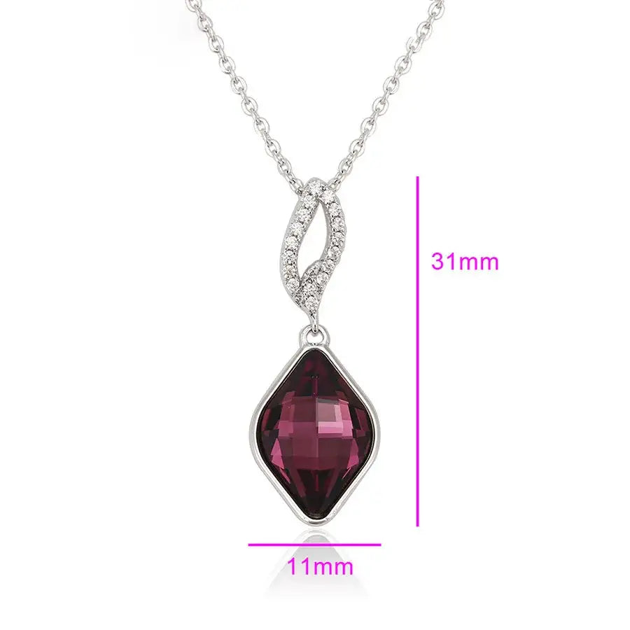 Modern Women Crystals Necklace for Party Anniversary Gift