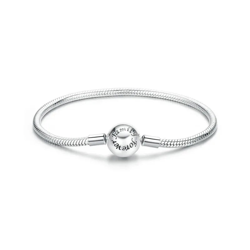 Sterling Silver Forever Love Pave Zircon Bracelet for Women