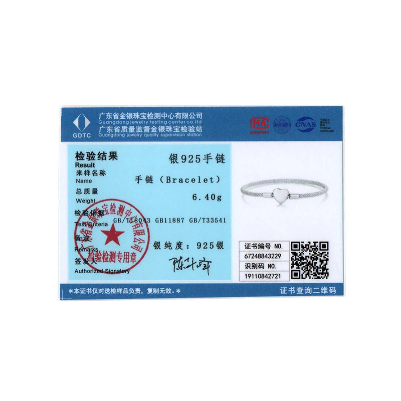 Sterling Silver Heart Bracelet – Simple Love Bangle for Women