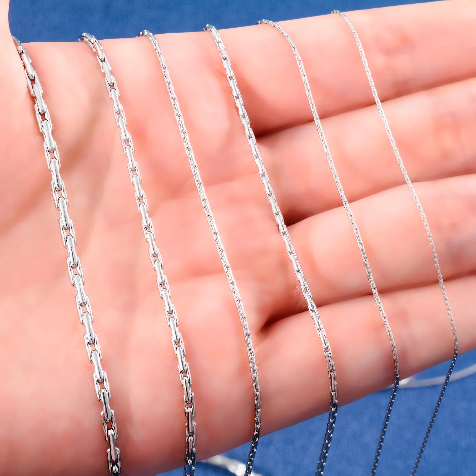 Stainless Steel Thin Cable Chain Necklace – Silver Choker for Men and Women