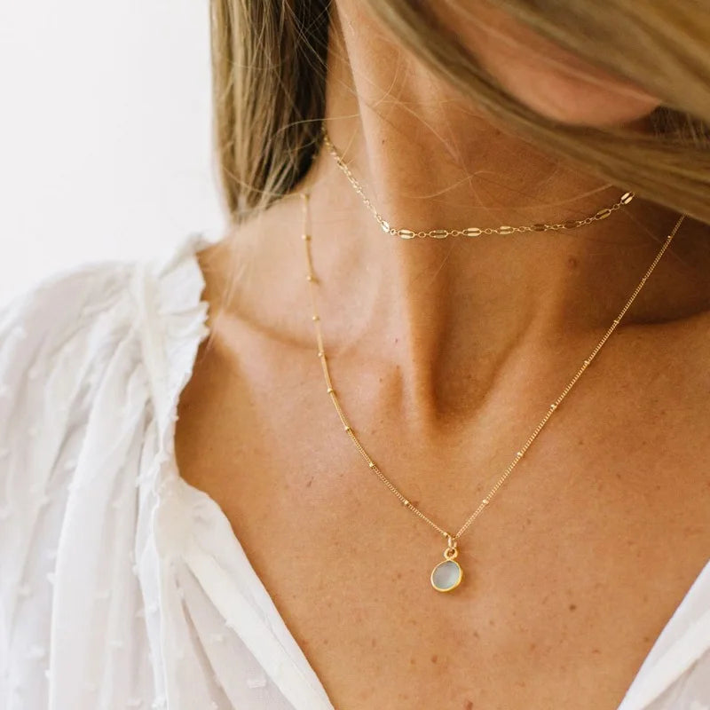Multilayer Crystal Butterfly Heart Pendant Necklace for Women