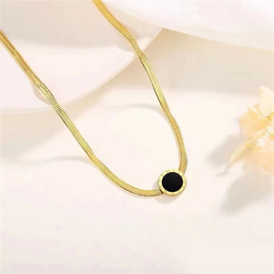 Lightning Paperclip CZ Pave Choker Necklace for Women